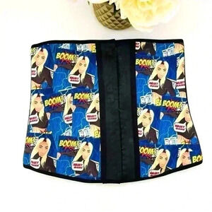 Premodonna By Ann Cherry Rare “Boom” Graphics Cartoon Compression Corset SizeXXL